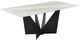 Armen Living Olivia White Dining Table with Black Base-0