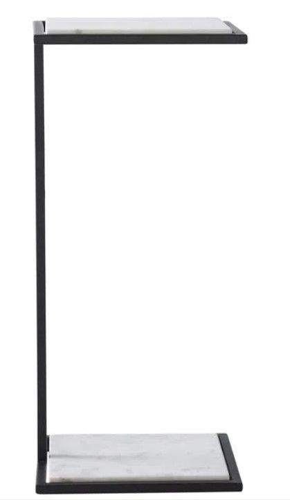 Renwil® Danica Matte Black/White C-Table-0