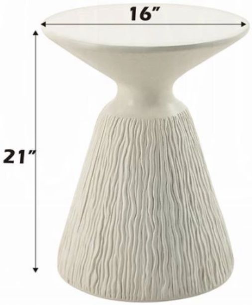ACME Furniture Duane Natural White Accent Table-2