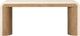 Four Hands Jane Sandy Oak Veneer Top Console Table with Beige Painted Linen Base-5