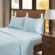 Olliix by True North by Sleep Philosophy Blue Snowmen King Cozy 100% Cotton Flannel Printed Sheet Set-3