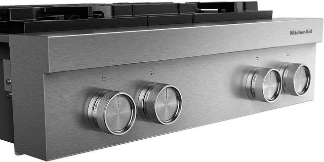 KitchenAid® 30" Stainless Steel Commercial-Style Gas Rangetop-3