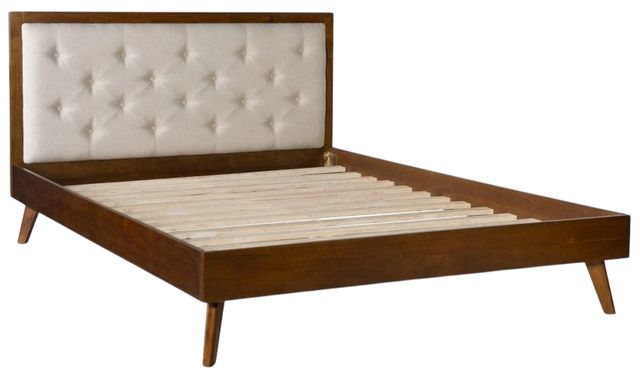 Linon Kit Brown/Oatmeal Queen Panel Bed-1