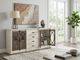 Sunny Designs™ Pasadena Buckskin/Marble White 90" Media Console-1