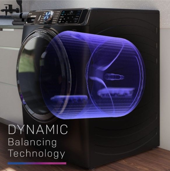 GE Profile™ 5.3 Cu. Ft. White Front Load Washer with UltraFresh™ Vent System+ with OdorBlock™-2