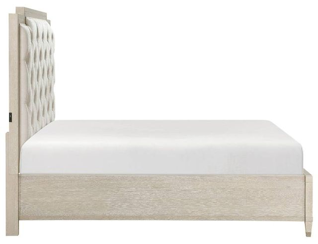 Homelegance® Genoa Ivory/Light Oak Queen Platform Storage Bed-3