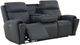 Flexsteel® Warren True Navy Leather Power Reclining Sofa with Console, Power Headrest and Lumbarand Lumbar-5