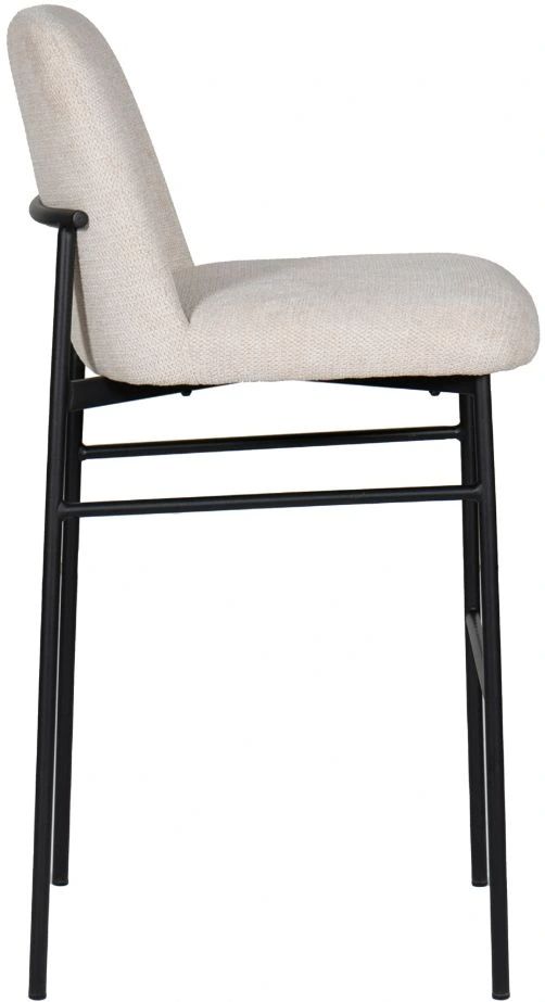 New Classic® Home Furnishings Erik Beige/Black Upholstered Bar Stool-3