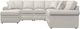 La-Z-Boy® Collins 5-Piece Oyster Sectional and Chaise-1