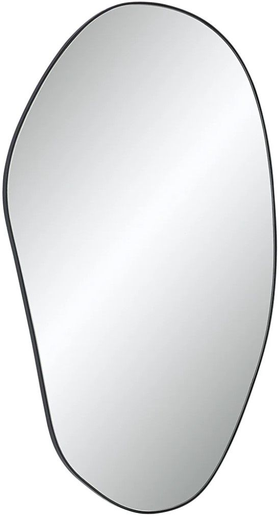 Renwil® Gela Matte Black Accent Mirror-2