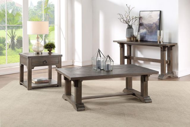 Homelegance® Sarasota Driftwood Brown Sofa Table-2