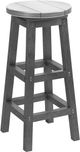 C.R. Plastic Generation Line Slate/Light Grey 30" Bar Stool-0