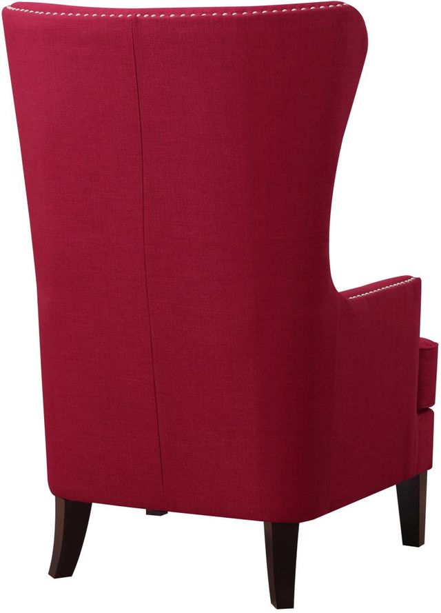 Elements International Kori Espresso/Heirloom Berry Accent Chair-2