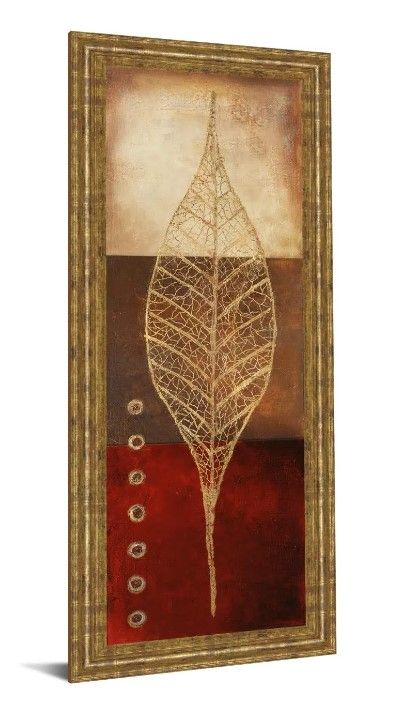 Classy Art Fossil Leaves Il by Patricia Pinto Wall Art-1