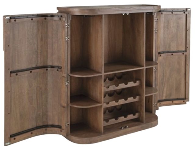 Signature Design by Ashley® Landermont Medium Brown Bar Cabinet-2