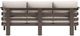 Zuo® Modern Bal Harbor Brown/White Aluminum Outdoor Sofa-4