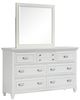 Magnussen Home® Charleston Harbor Gray Dresser with White Dove Mirror-0