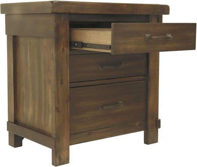 Signature Design by Ashley® Lakeleigh Dark Brown Nightstand-3