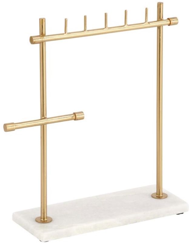 Deco Marche Gold Jewelry Stand with Rectangular Base-1