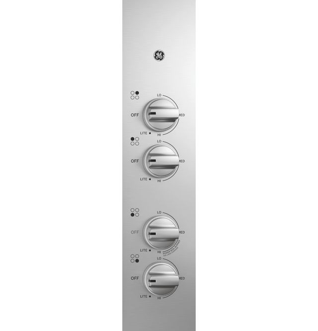 GE® 30" Stainless Steel Built-In Gas Cooktop-1