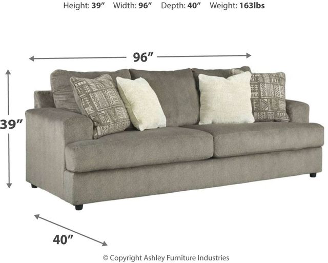 Signature Design by Ashley® Soletren Ash Queen Sofa Sleeper-4