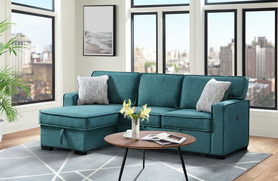 Elements International Caracas Sectional Sleeper Chofa - Thumbnail 4