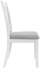 Coaster® Hollis Light Grey/White 2-Piece Cross Back Wood Dining Side Chair-4