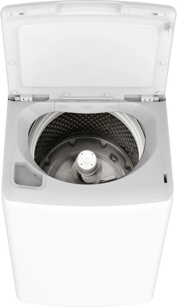 Frigidaire® White Agitator Top Load Washer and Front Load Electric Dryer Laundry Pairing-3