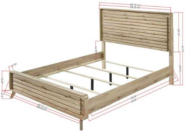 Crown Mark Dawson Brown King Panel Bed-2