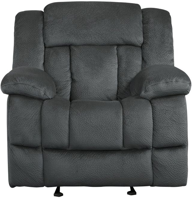 Homelegance® Laurelton Charcoal Manual Glider Recliner-2