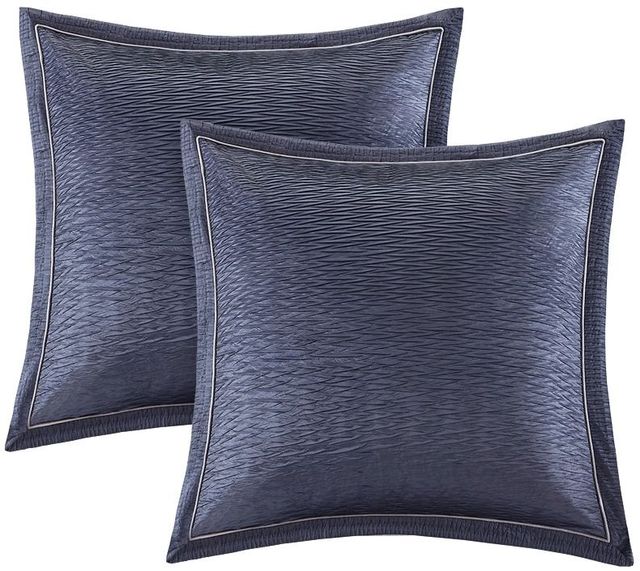 Olliix by Madison Park Signature Sophisticate Grey King Velvet Comforter Set-2