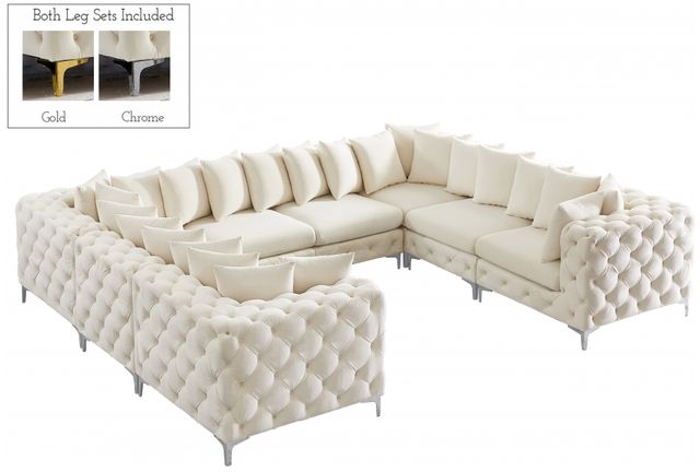 Meridian Furniture Tremblay 8-Piece Cream Modular Sectional-0