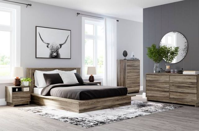 Signature Design by Ashley® Shallifer 2-Piece Brown Queen Panel Bed Set-3