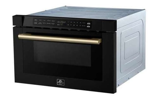 FORNO® Capoliveri Espresso 1.2 Cu. Ft. Black Built In Microwave Drawer-3