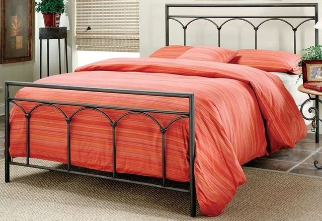 HH2 Home McKenzie Brown Steel Queen Bed-0