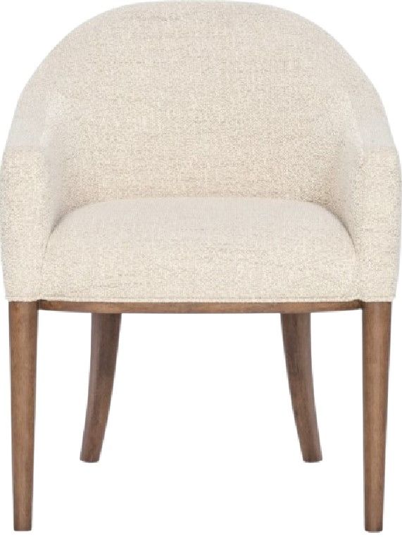 Hooker® Furniture Eleana Classic Linen/Light Caramel Upholstered Dining Arm Chair-2
