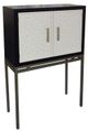 A & B Home Black/Off-White Cabinet-0