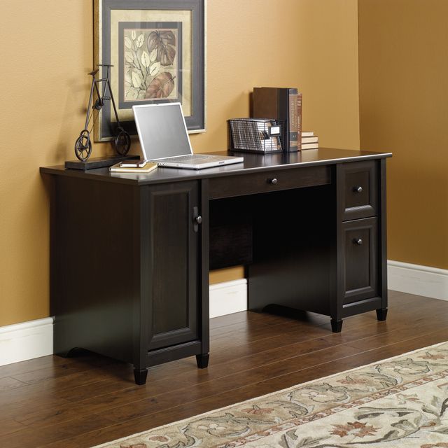Sauder® Edge Water® Estate Black® Computer Desk-3