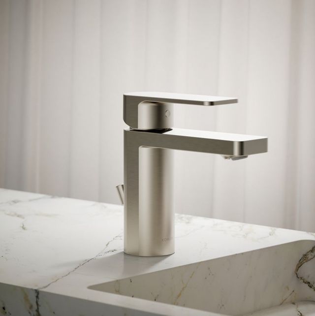 KOHLER® Parallel® Vibrant Brushed Nickel 1.2 GPM Single-Handle Bathroom Sink Faucet-1