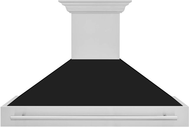 ZLINE 48" Black Matte Wall Mounted Range Hood-0