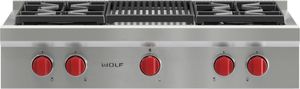 Wolf® 36" Pro Style Natural Gas Rangetop