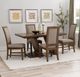 Powell® Cadeau Beige/Walnut 5-Piece White Dining Set-1