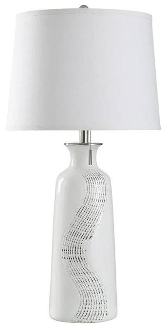 StyleCraft White Table Lamp-0
