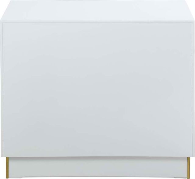 Meridian Furniture Cosmopolitan White Lacquer Side Table-3