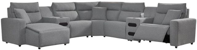 Signature Design by Ashley® Modmax II 7-Piece Pepper/Salt Modular Power Reclining Sectional and Chaise-0