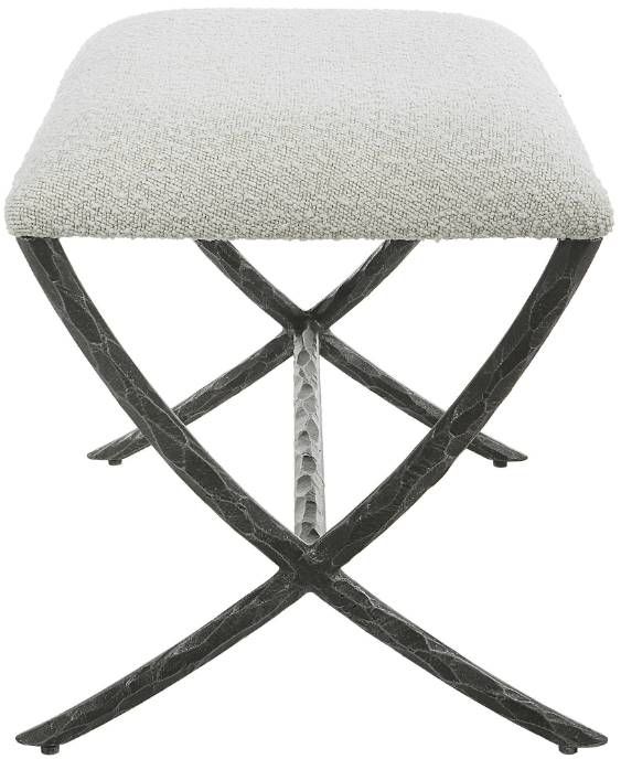 Uttermost® Brisby Black/White Bench-3