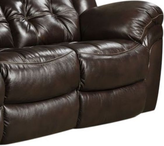 HomeStretch Cheyenne Whiskey Double Manual Reclining Sofa-2