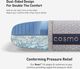BEDGEAR® Cosmo Performance® Shredded Foam/Polyester Fiber Blend 2.0 Medium Firm King Standard Pillow-5