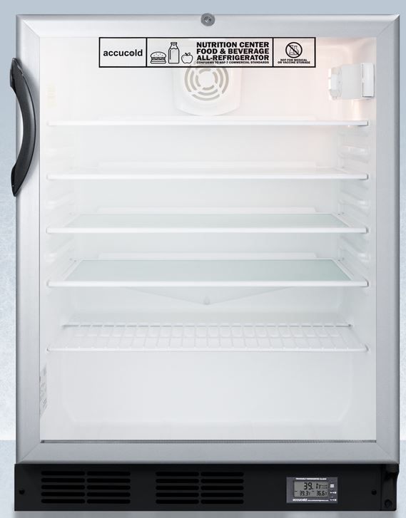 Accucold® by Summit® Nutrition Center Series 5.5 Cu. Ft. Black Beverage Center-0