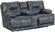 iAmerica Odyssey Slate Power Lay Flat Reclining Console Loveseat-0